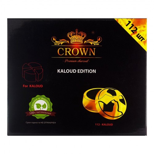 Уголь для кальяна Crown Kalaud 112 шт.